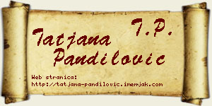 Tatjana Pandilović vizit kartica